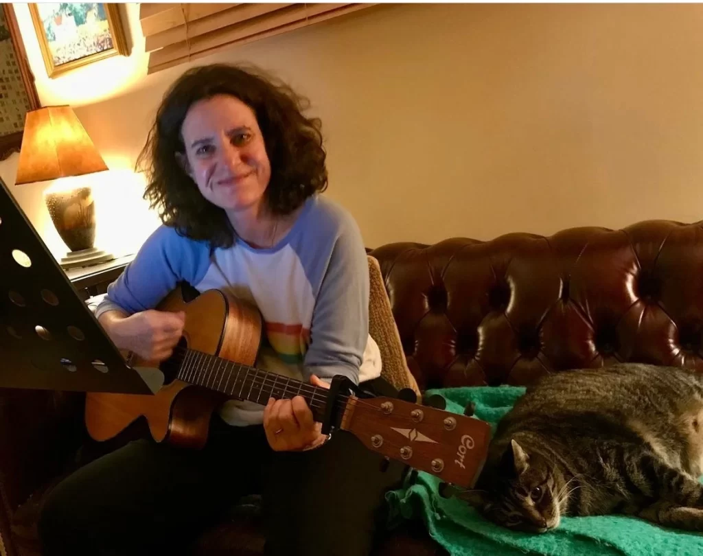 Photo of me playing guitar