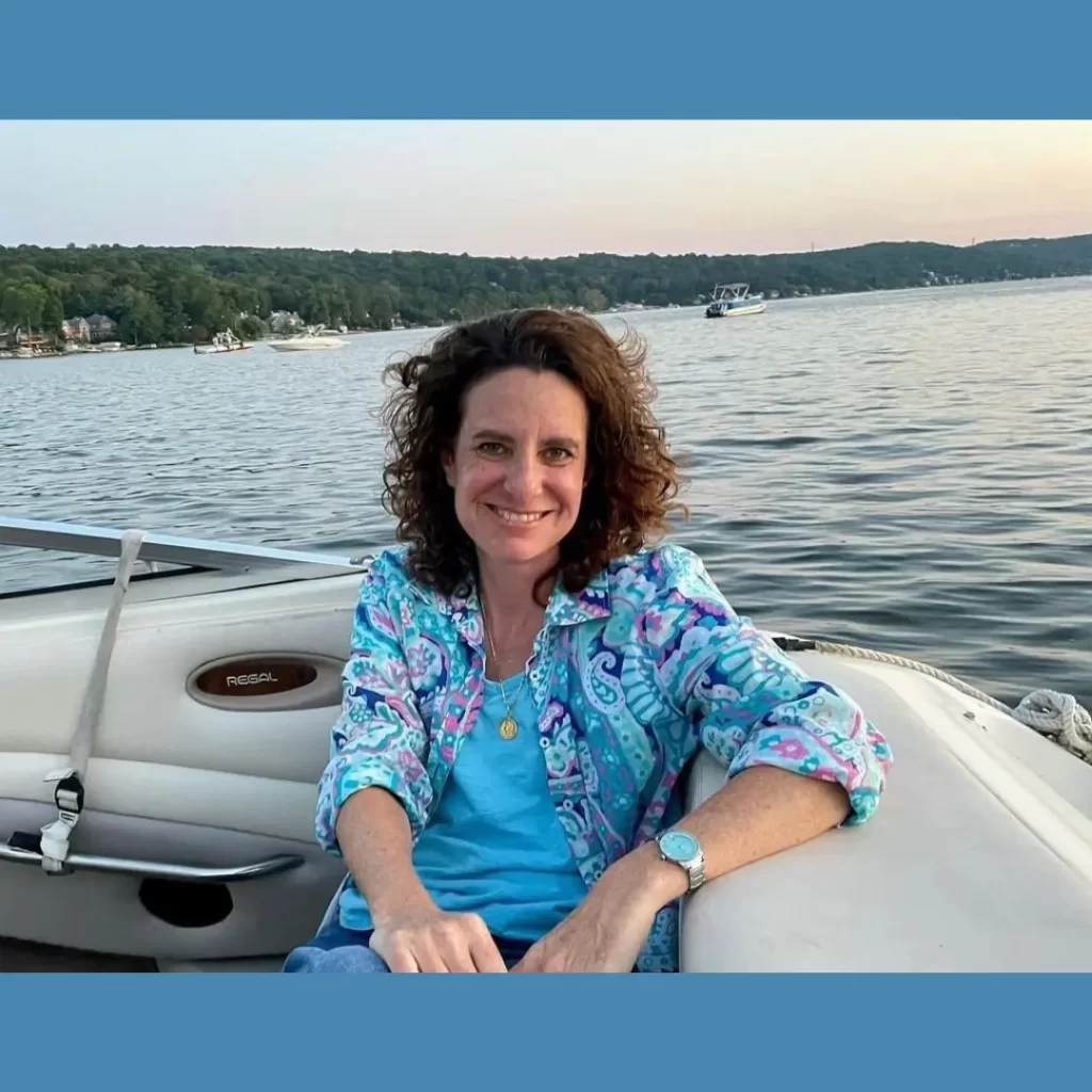 Shanti on the boat